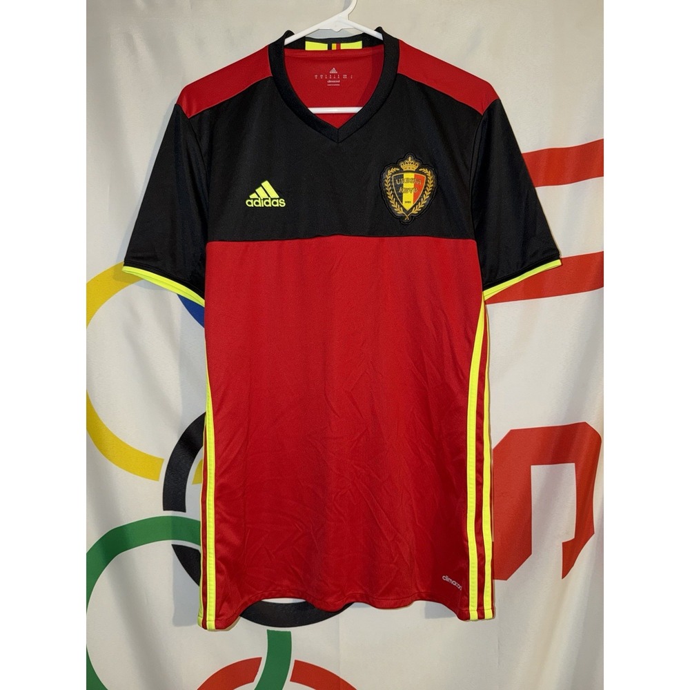Adidas Belgium Jersey Medium URBSFA KBVB Soccer Kit Climacool
